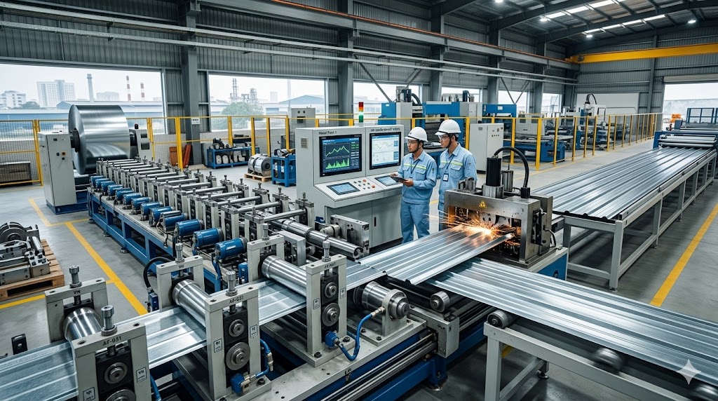 Automated Roll Forming Vietnam High-Speed Production Line