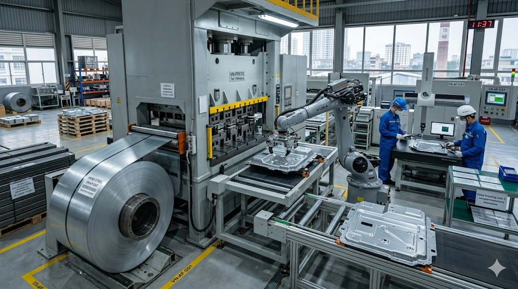 Automotive Metal Forming Vietnam EV Battery Housing Production
