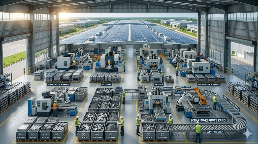 Metal Recycling Vietnam in Modern Manufacturing Plant